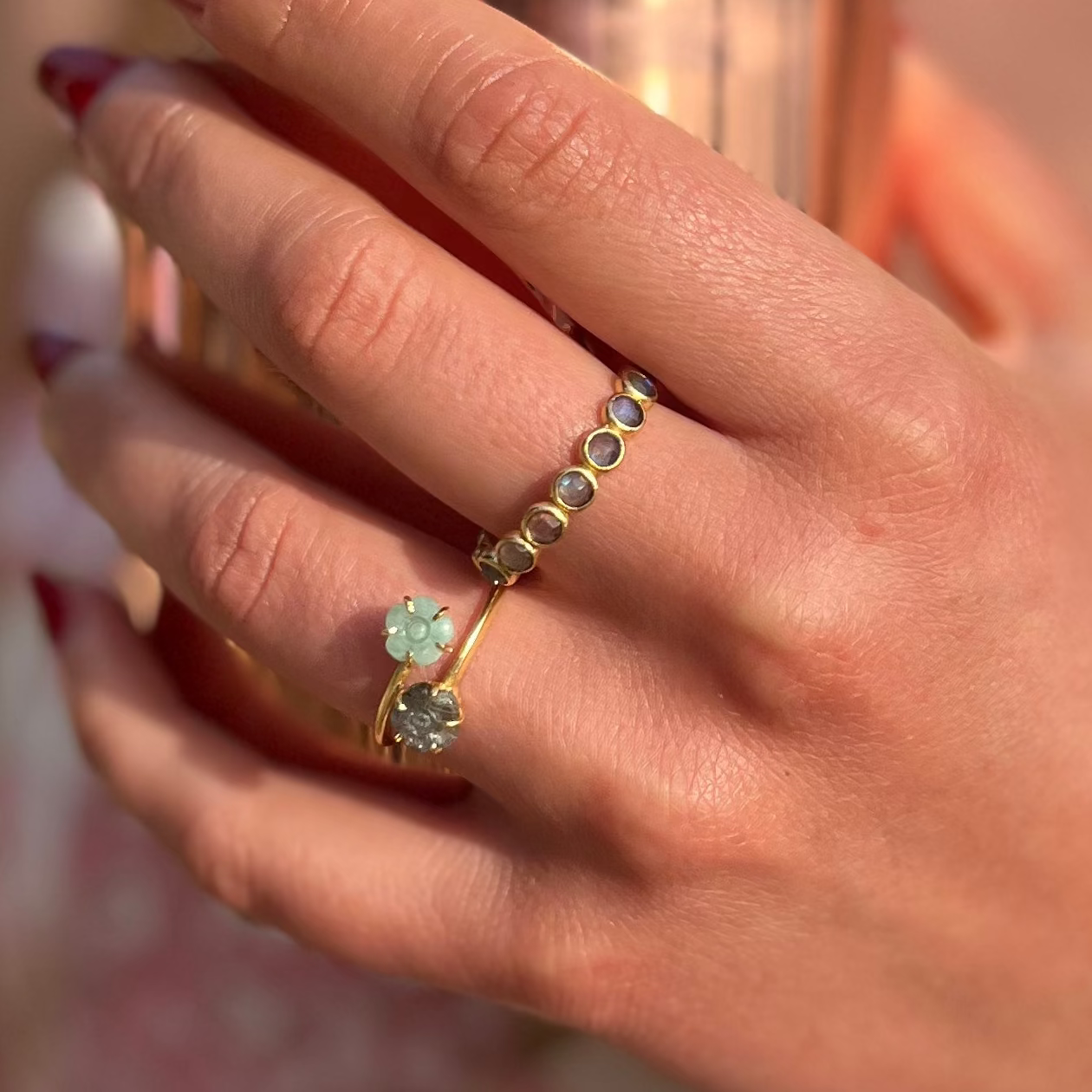 Bague Munga - Labradorite