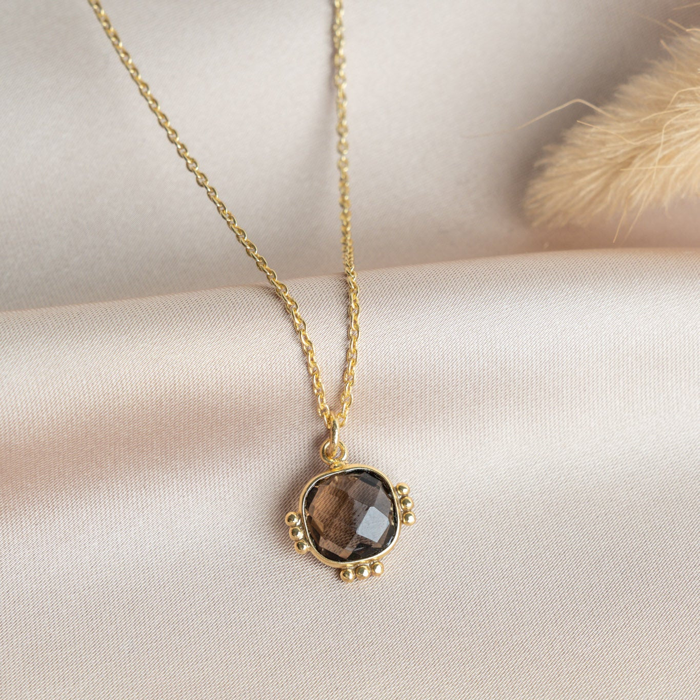 Collier Jeli - Quartz Fumé