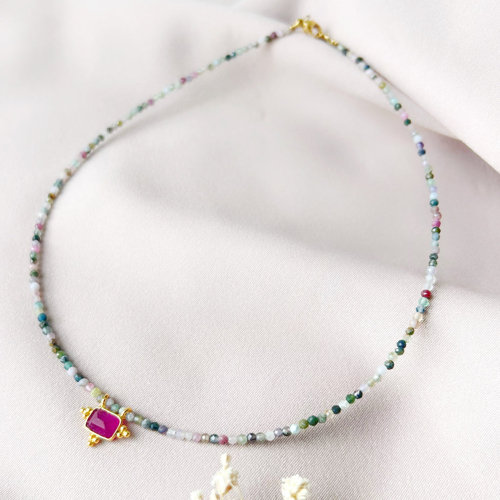 Collier Boho - Tourmaline