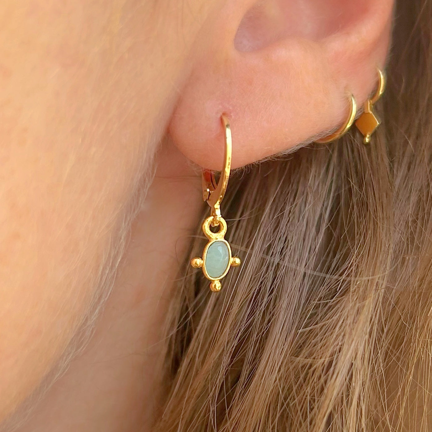Boucles Zuni - Amazonite