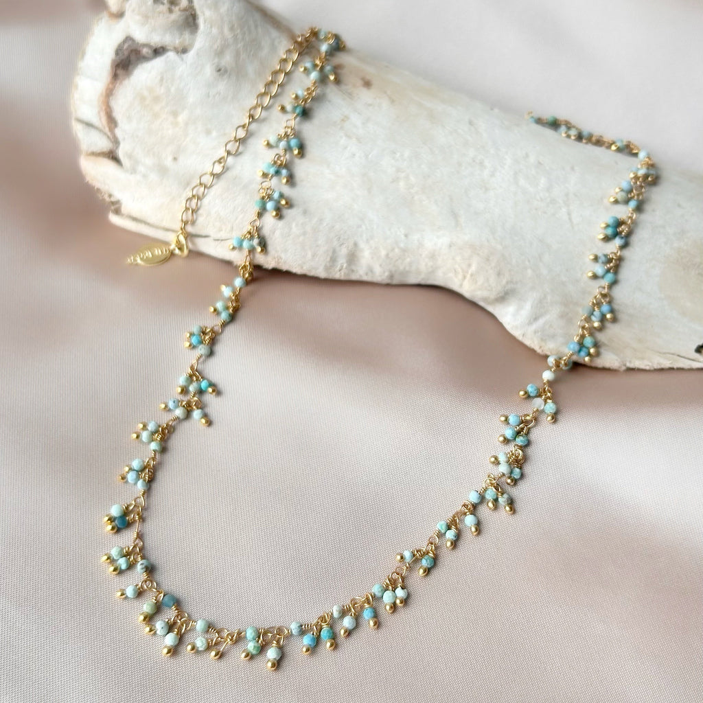 Collier Plumetis - Amazonite
