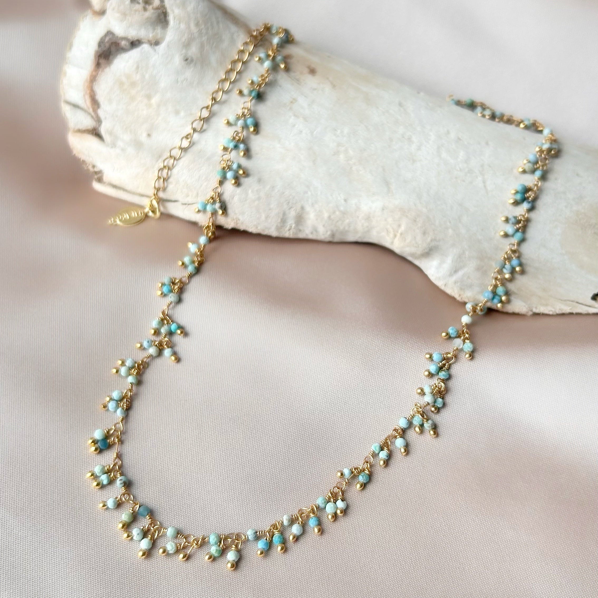 Collier Plumetis - Amazonite