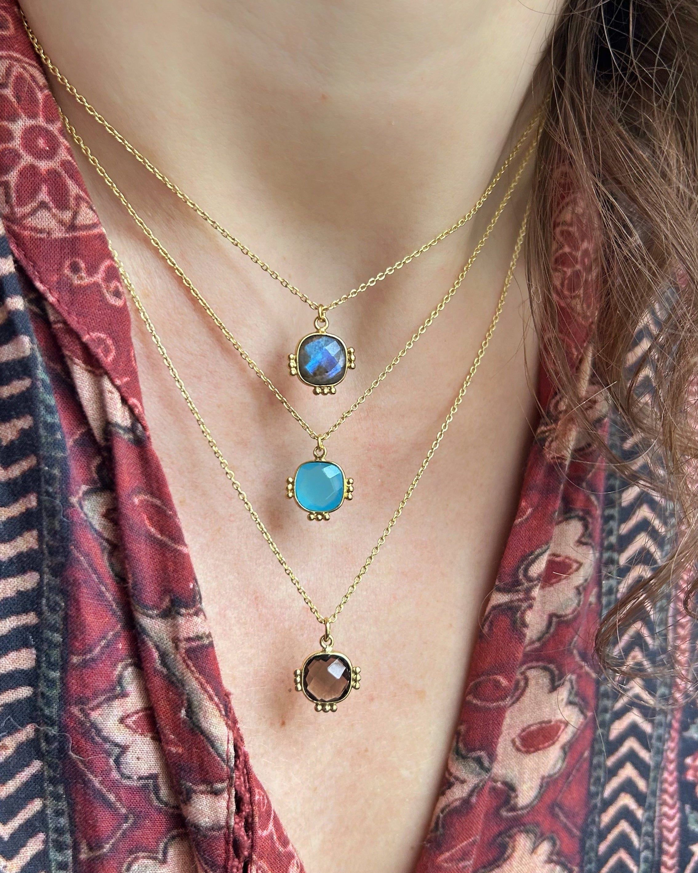 Collier Jeli - Quartz Fumé