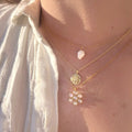 Collier Flower - Moonstone